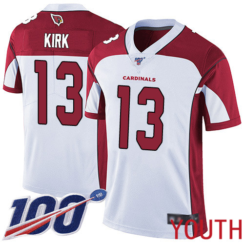 Arizona Cardinals Limited White Youth Christian Kirk Road Jersey NFL Football 13 100th Season Vapor Untouchable